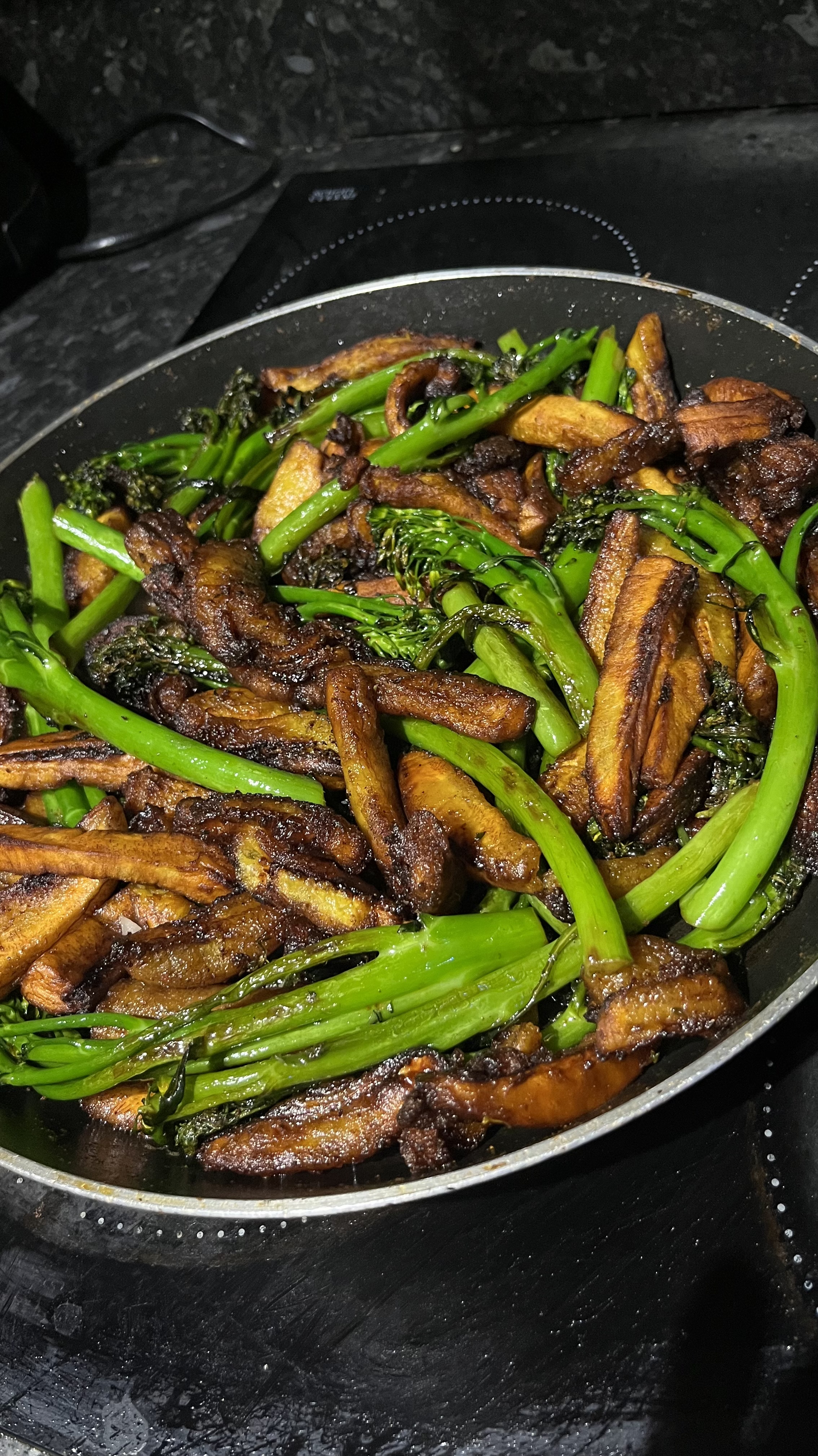 Glazed Plantain & Greens