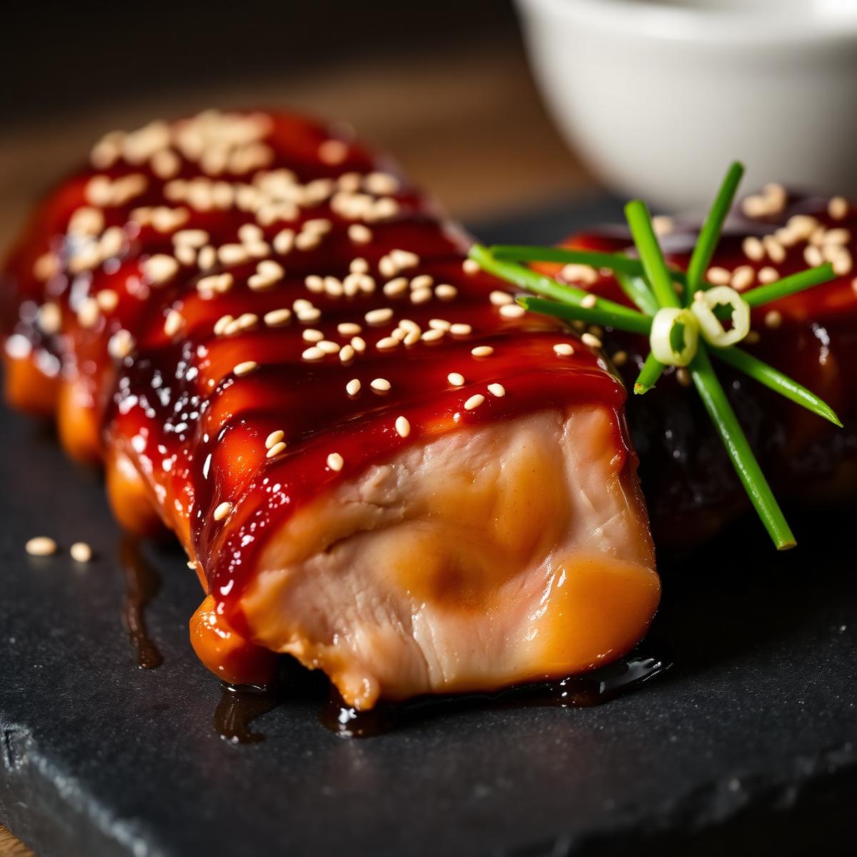 Honey glazed ribs